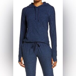 Outdoor Voices OV Matching Set Jogger Sweatpants All Day Hoodie Small Navy